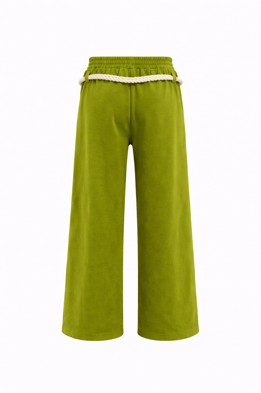 LUME Series 7 Wide-Leg Pants  Olive green