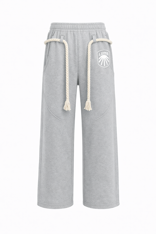 LUME Series 7 Wide-Leg Pants  Light Grey