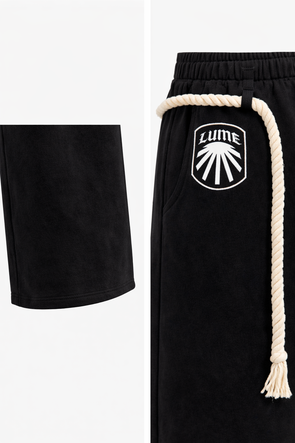 LUME Series 7 Wide-Leg Pants  Black